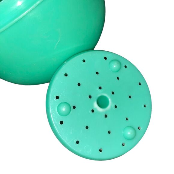 Vintage Tupperware Crisp It Lettuce Keeper Spike Jadeite Green Bowl 1424 1425 8" - Picture 4 of 10